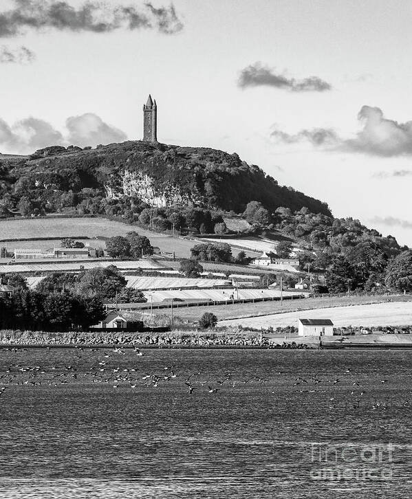 Castle Espie Poster featuring the photograph Scrabo Tower by Jim Orr