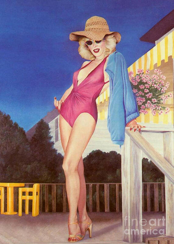 Sensual Poster featuring the painting Cherry Hill New Jersey by Mary Ann Leitch