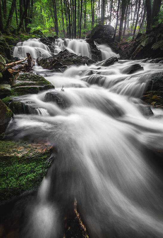 New Hampshire Poster featuring the photograph Senter Falls #1 by Robert Clifford