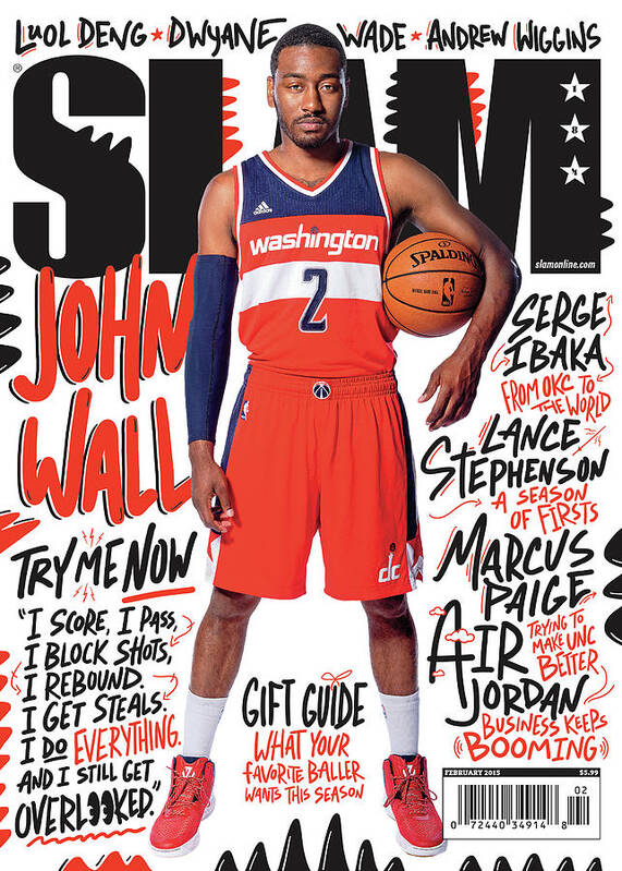 John Wall Poster featuring the photograph John Wall: Try Me Now SLAM Cover by Atiba Jefferson