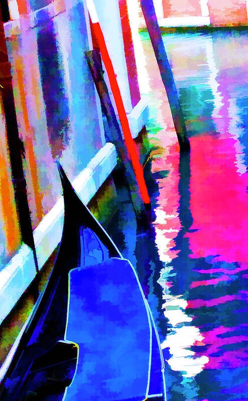 Venice Poster featuring the photograph Venice Abstract1 by Rochelle Berman