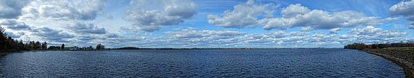St Lawrence River Panoramic Poster featuring the photograph St Lawrence River Panoramic by Maggy Marsh