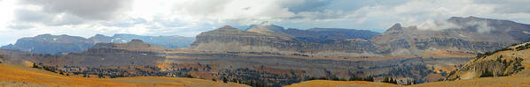 Panorama Poster featuring the photograph Teton Canyon Shelf by Raymond Salani III