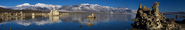 Mono Lake Pano Poster featuring the photograph Mono lake pano by Wes and Dotty Weber