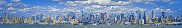 Empire State Building Poster featuring the photograph NYC Skyline by Theodore Jones