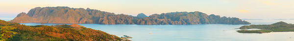 Panorama Poster featuring the photograph Coron panorama by MotHaiBaPhoto Prints