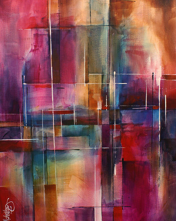Abstract Poster featuring the painting ' City Limits ' by Michael Lang
