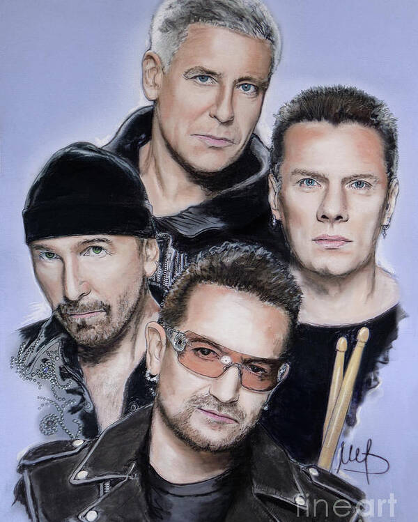 U2 Poster by Melanie D - Merch