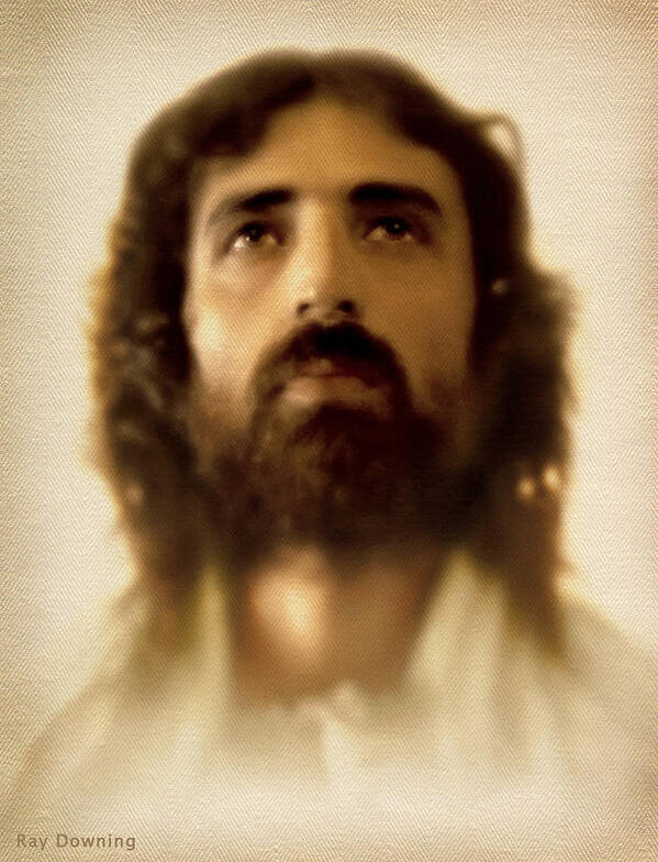 Jesus Poster featuring the digital art Jesus in Glory by Ray Downing