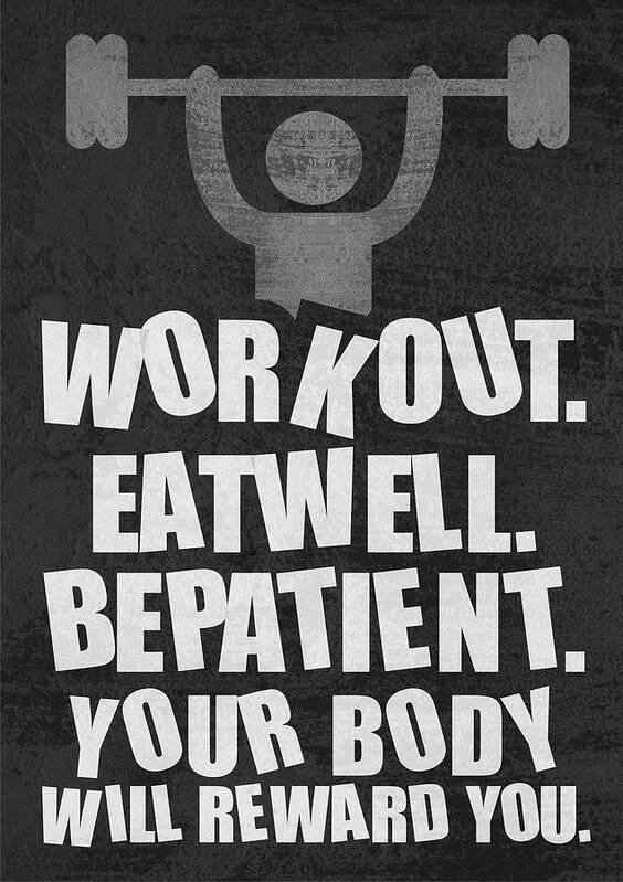 Gym Motivational Quotes Poster Poster By Lab No 4 The Quotography