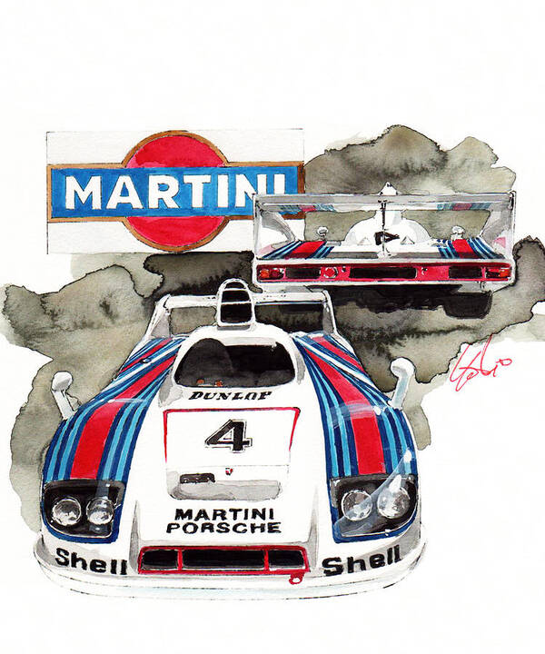 Martini Porsche Poster