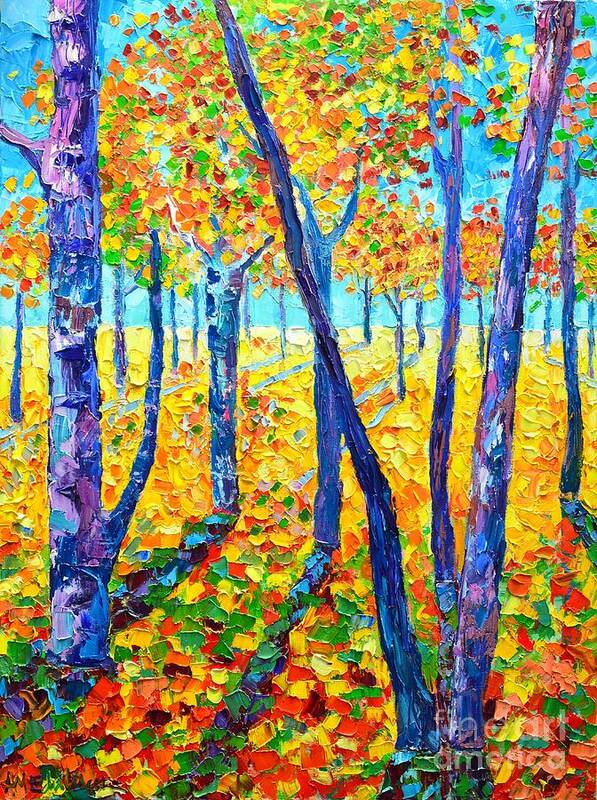 Autumn Poster featuring the painting Autumn Colors by Ana Maria Edulescu