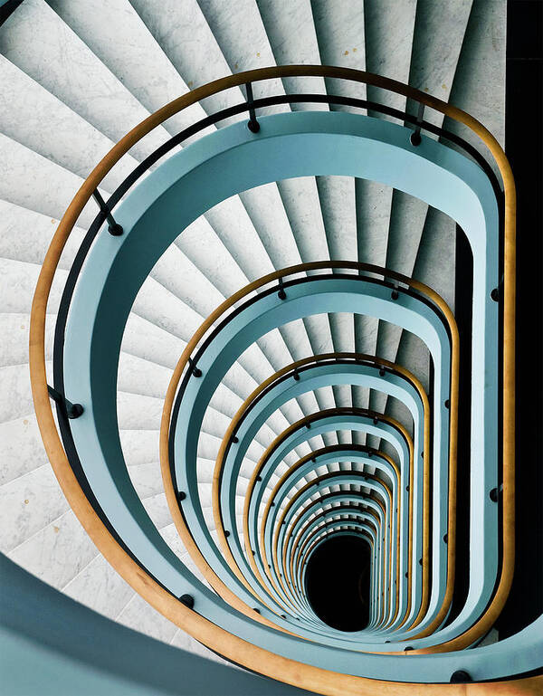 Stairs Poster featuring the photograph Black Hole by Jef Van Den