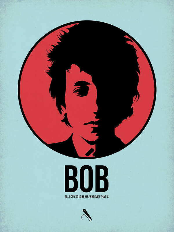 Music Poster featuring the digital art Bob Poster 2 by Naxart Studio