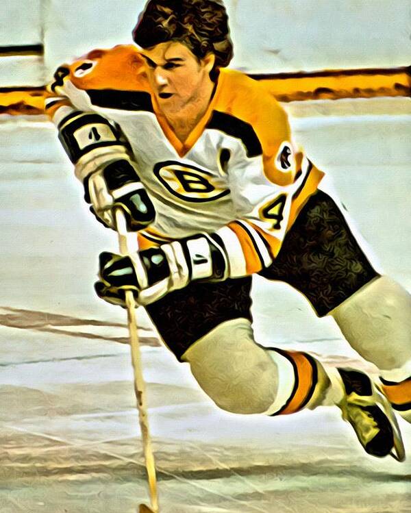 Boston Bruins Bobby Orr Sports Illustrated Cover Art Print