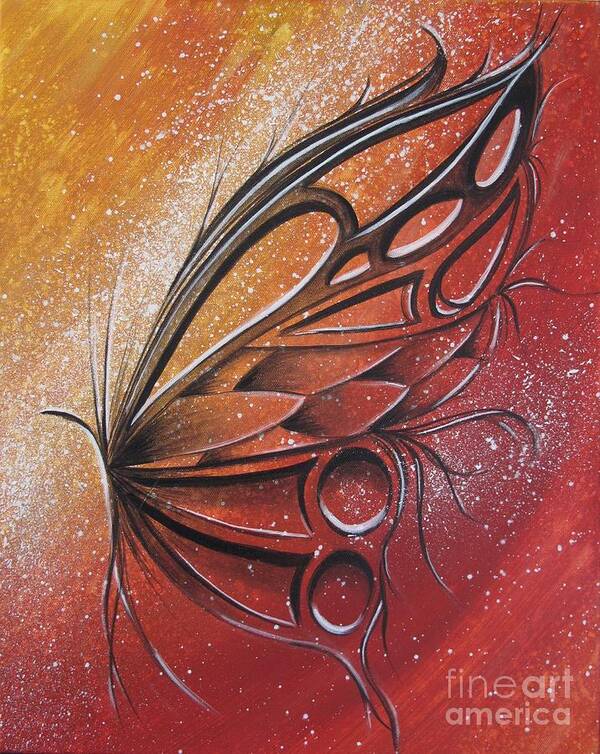 Reina Poster featuring the painting Butterfly 6 by Reina Cottier