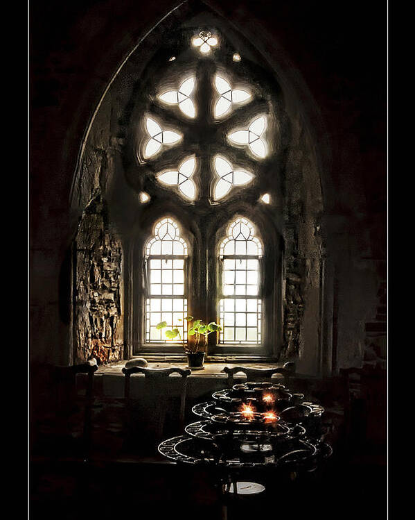 Chapel Poster featuring the photograph Chapel Window by Peggy Dietz