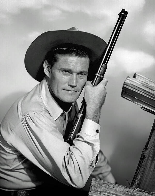 Chuck Connors Poster featuring the photograph Chuck Connors - The Rifleman by Mountain Dreams