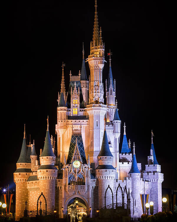 3scape Poster featuring the photograph Cinderella's Castle in Magic Kingdom by Adam Romanowicz