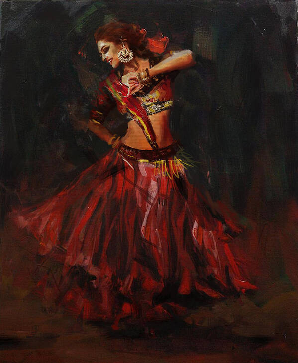 Classical Dance Art 16 Poster by Maryam Mughal - Fine Art America