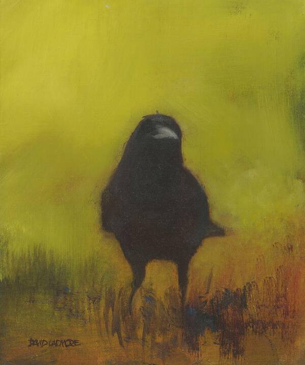 Crow Poster featuring the painting Crow 13 by David Ladmore