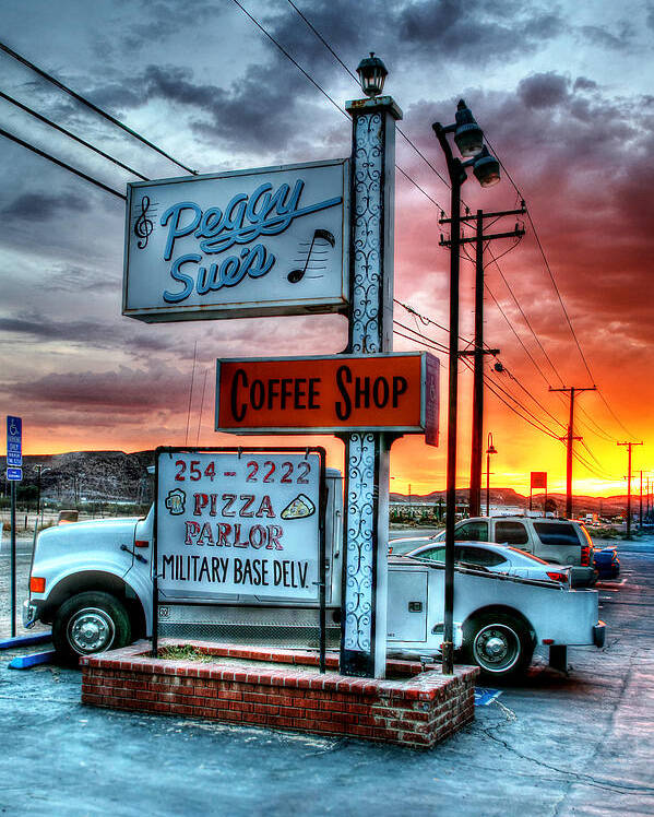 Peggy Poster featuring the photograph Desert Stop by Steve Parr
