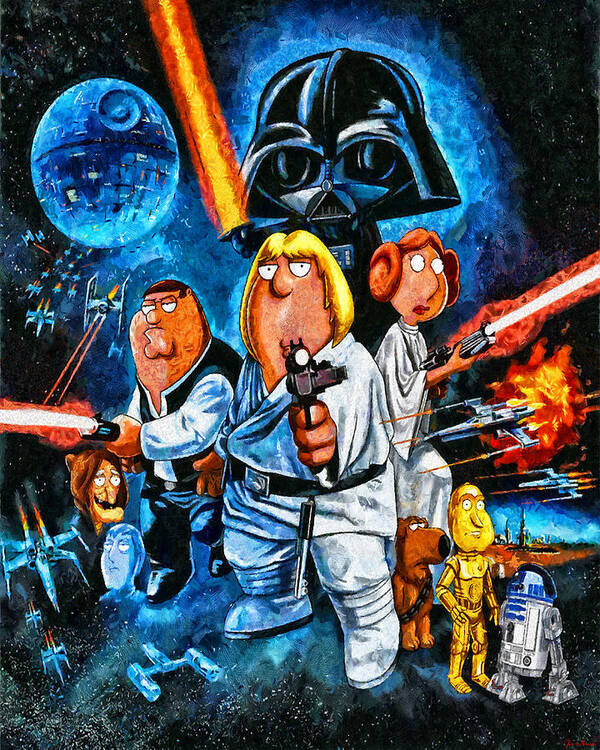 reservedele Army Situation Family Guy Star Wars Poster by Joe Misrasi - Fine Art America