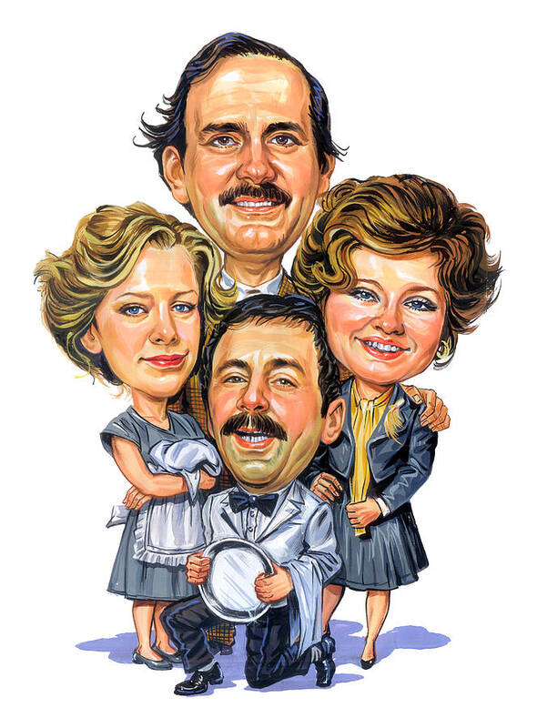 Fawlty Towers Poster featuring the painting Fawlty Towers by Art 