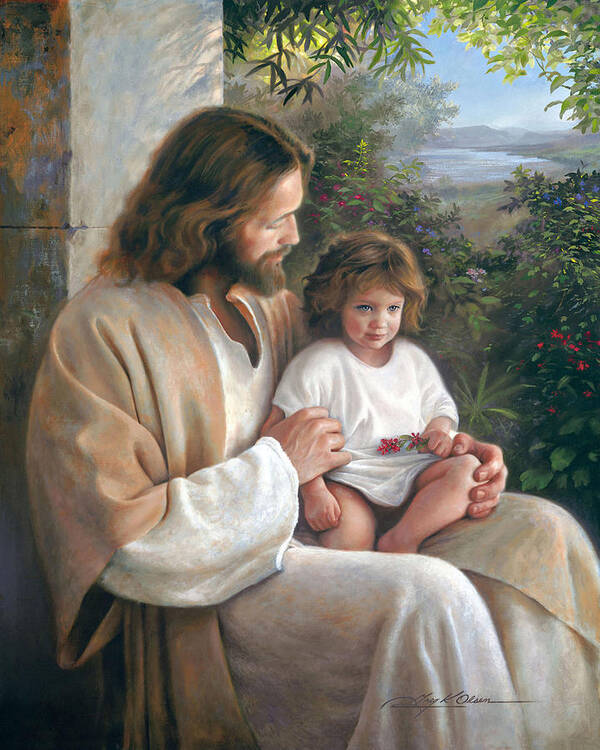 Jesus Poster featuring the painting Forever and Ever by Greg Olsen