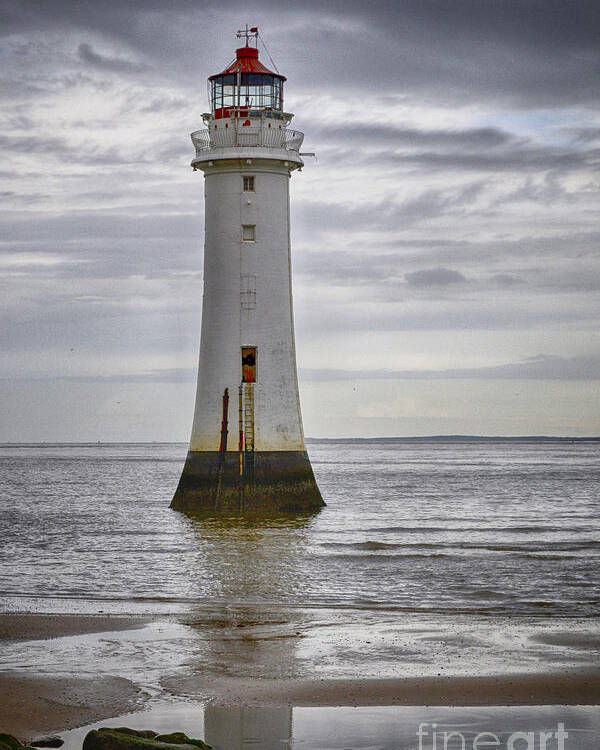 Seascape Poster featuring the photograph Fort Perch Lighthouse by Spikey Mouse Photography