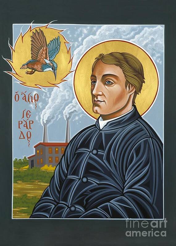 Fr. Gerard Manley Hopkins Poster featuring the painting Fr. Gerard Manley Hopkins The Poet's Poet 144 by William Hart McNichols