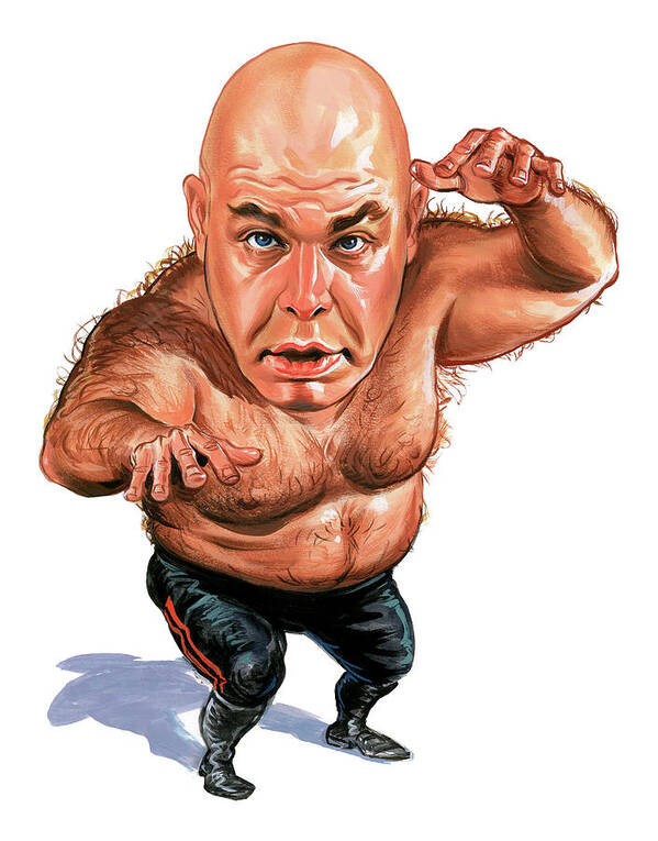 George The Animal Steele Poster featuring the painting George The Animal Steele by Art 