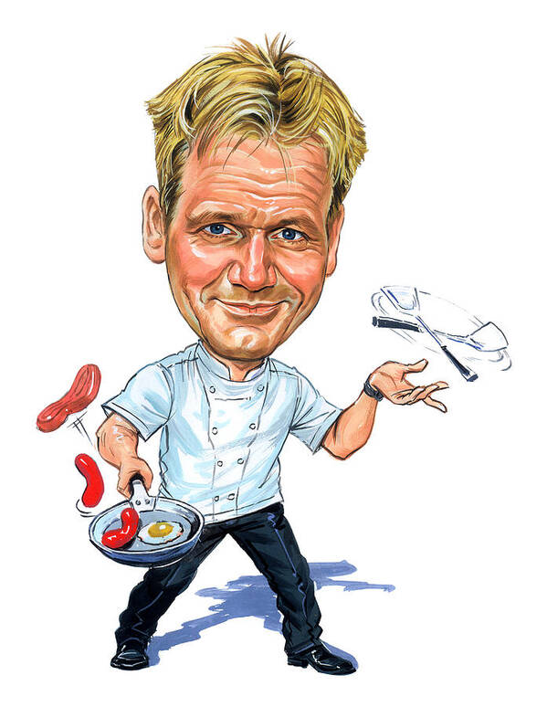Gordon Ramsay Poster featuring the painting Gordon Ramsay by Art 