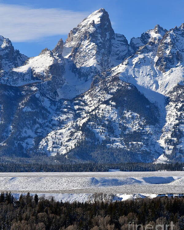 Mountains Poster featuring the photograph Grand Teton by Dorrene BrownButterfield