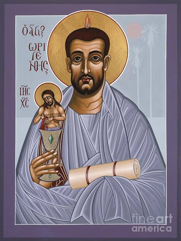 Holy Theologian Origen Poster featuring the painting Holy Theologian Origen 112 by William Hart McNichols