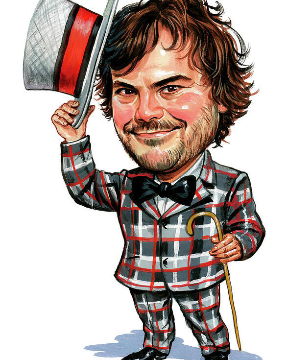 Jack Black Poster featuring the painting Jack Black by Art 