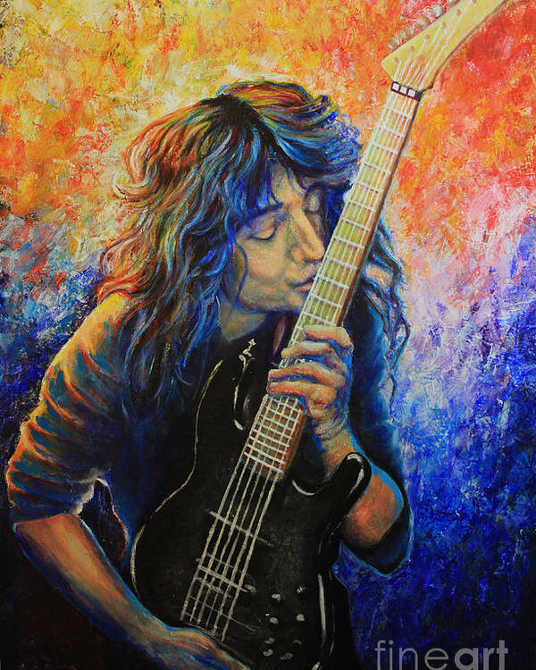 Jason Becker GUITAR KISS JB QUOTE Poster 17 x 11 inches 