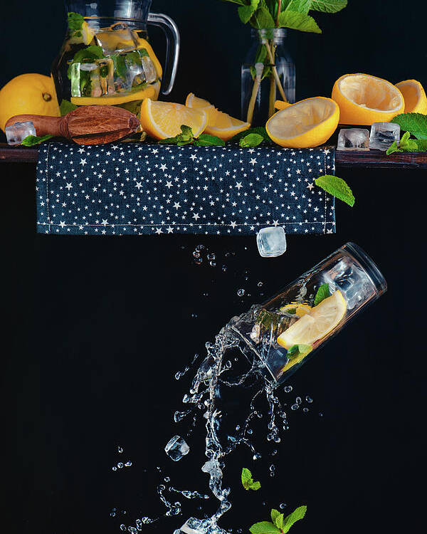 Still Life Poster featuring the photograph Lemonade From The Top Shelf by Dina Belenko