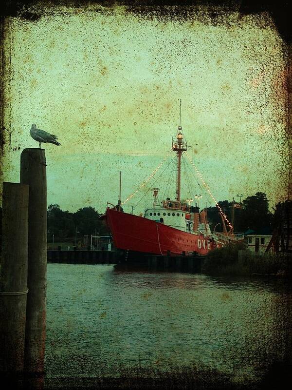 Overfalls Poster featuring the photograph Lewes - Overfalls Lightship 1 by Richard Reeve