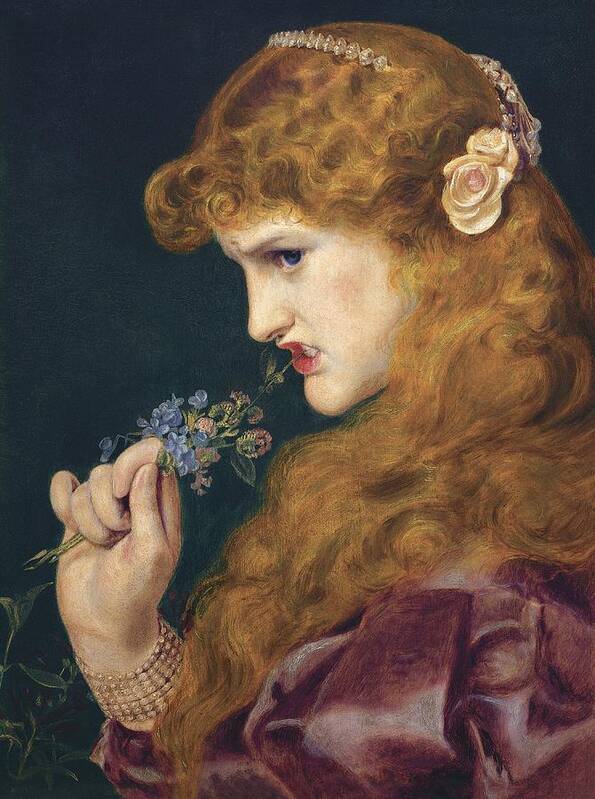 Frederick Sandys Poster featuring the painting Loves Shadow by Frederick Sandys