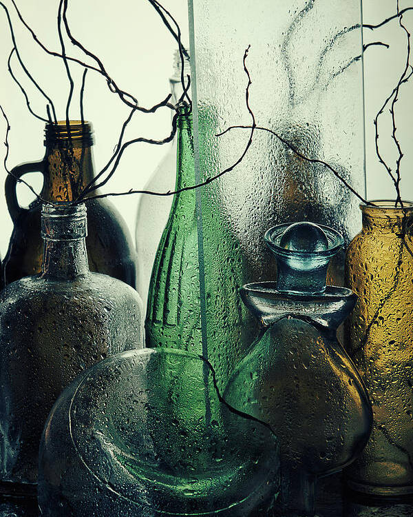 Bottles Poster featuring the photograph Madame by Golubeva Nataly