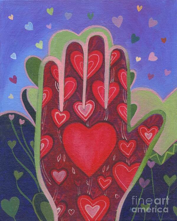 Love Poster featuring the painting May We Choose Love by Helena Tiainen