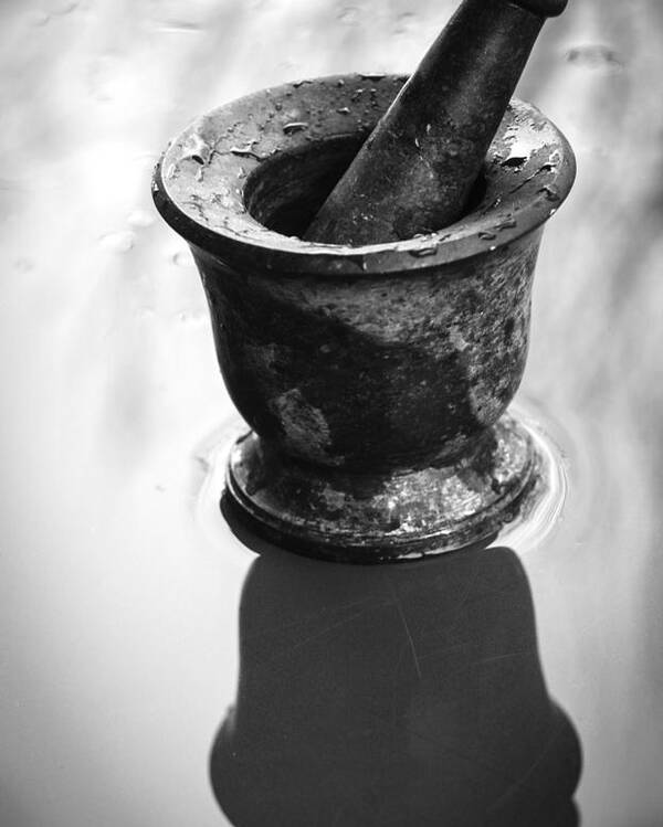 Mortar And Pestle Poster featuring the photograph Mortar and Pestle by Thomas Young