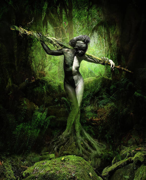 Woman Poster featuring the photograph Mother Nature I by Roy Lemme