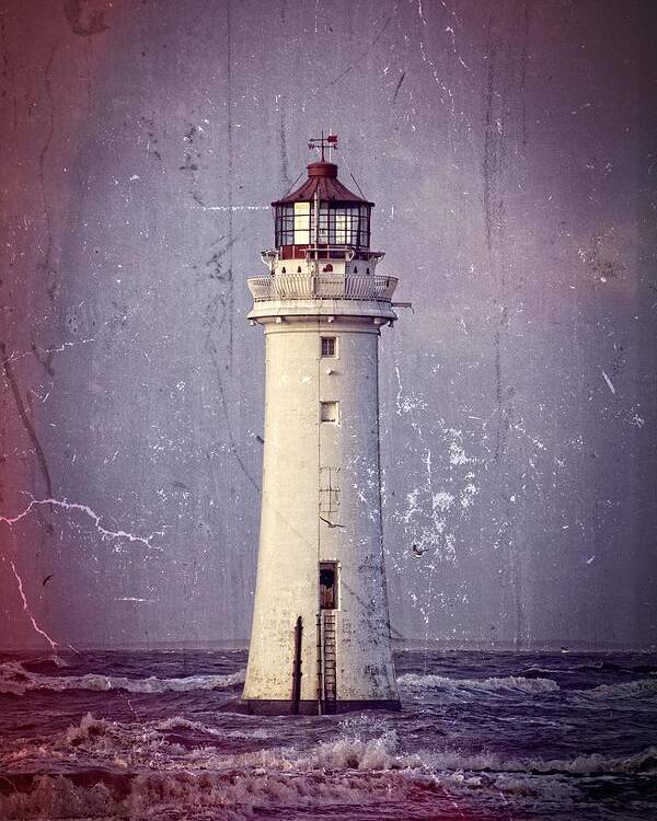 Lighthouse Poster featuring the photograph New Brighton Lighthouse by Spikey Mouse Photography