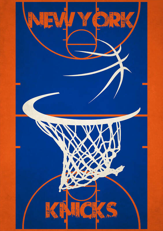 NBA New York Knicks Court Canvas Wall Sign