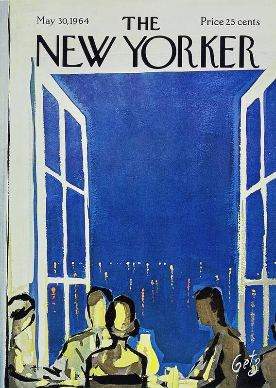 Illustration Poster featuring the painting New Yorker May 30th 1964 by Arthur Getz