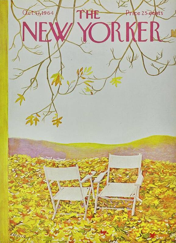 Illustration Poster featuring the painting New Yorker October 12th 1964 by Ilonka Karasz