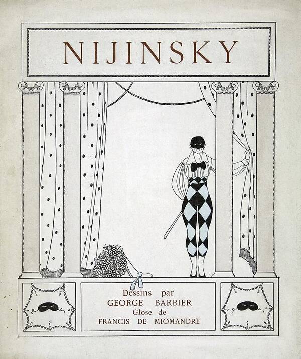 Ballet Poster featuring the painting Nijinsky Title Page by Georges Barbier