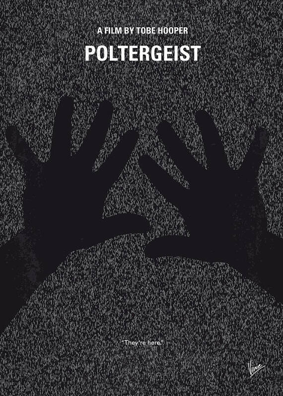 Poltergeist Poster featuring the digital art No266 My POLTERGEIST minimal movie poster by Chungkong Art